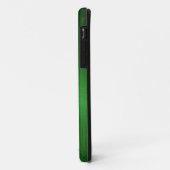 グリーンブラッシュアルミニウムメタルルックモノグラム Case-Mate iPhoneケース (裏面/左)