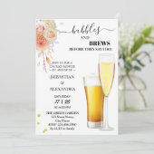 グリーンブラボー & ブリューズ カップルシャワー 招待状 (スタンド正面)