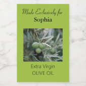グリーンブランチオリーブ油ボトルラベル ワインラベル (シングルラベル)
