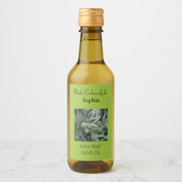 グリーンブランチオリーブ油ボトルラベル ワインラベル