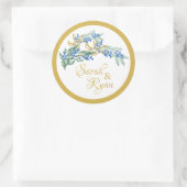 グリーンブランチラウンド結婚式用シール ラウンドシール (バッグ)