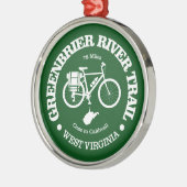 グリーンブリアーリバートレイル(サイクリング) メタルオーナメント (左)