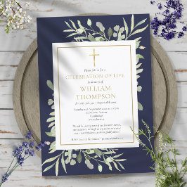 グリーンブルの人生祝祭　葬儀 招待状