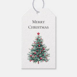 グリーンブルゴーニュのクリスマスツリーオーナメント ギフトタグ