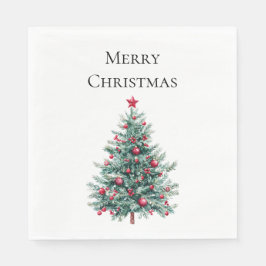 グリーンブルゴーニュのクリスマスツリーオーナメント スタンダードランチョンナプキン