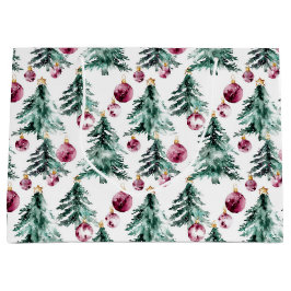 グリーンブルゴーニュのクリスマスツリーオーナメント ラージペーパーバッグ