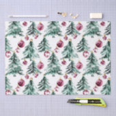 グリーンブルゴーニュのクリスマスツリーオーナメント 薄葉紙 (クラフト)