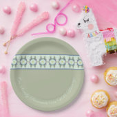 グリーンブルーとティール（緑がかった色） ペーパープレート (パーティー)