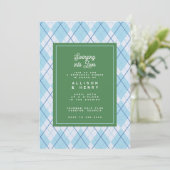 グリーンブルーアーガイルゴルフスイングリハーサルディナー 招待状 (スタンド正面)