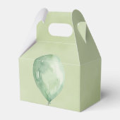 グリーンブルーウォーター色ドラゴンボーイベビーシャワー フェイバーボックス (裏面サイド)