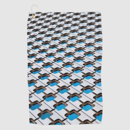 グリーンブルーゴルフタオル#1パパ ゴルフタオル (正面)