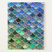 グリーンブルーシャイニーグラデーショングリッターマーメイドはかりで測 プランナー手帳 (裏面)