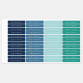 グリーンブルースキニー防水接着剤キッズラベル ラベル (シート)