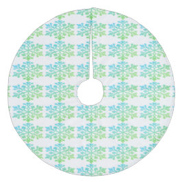 グリーンブルースノーフレークスツリースカートコーラルフリース フリース ツリースカート