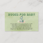 グリーンブルードラゴンウォーター色のボーイブーブックベビー エンクロージャーカード (正面)