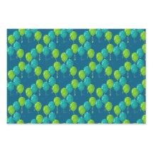 グリーンブルーバルーンデザイン