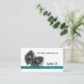 グリーンブルーピーコックフェザー座席表 プレイスカード (スタンド正面)