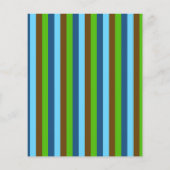 グリーンブルーブラウン縦線地球の日 チラシ (裏面)