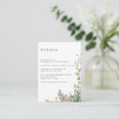 グリーンブルーベル結婚ズホテル詳細アコモデーション エンクロージャーカード (スタンド正面)