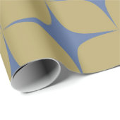グリーンブルーミッドセンチュリーモダンボエレガントホ ラッピングペーパー (ロールコーナー)