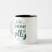 グリーンブルーランバージャックパターンが今シーズン ツートーンマグカップ (正面左)