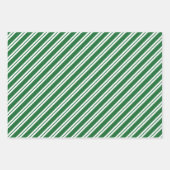 グリーンブルーレッドかわいい居心地の良いクリスマスパターン ラッピングペーパーシート (正面3)