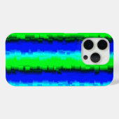 グリーンブルー抽象芸術3Dレインボーパターン Case-Mate iPhoneケース (裏面 (横))