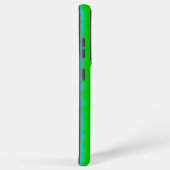 グリーンブルー抽象芸術3Dレインボーパターン SAMSUNG GALAXYケース (右側面)