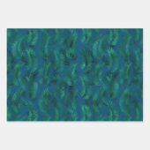 グリーンブルー熱帯離れ ラッピングペーパーシート (正面)