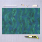 グリーンブルー熱帯離れ 薄葉紙 (クラフト)