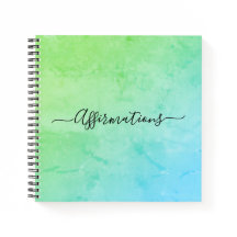 グリーンブルー絞り染めブラックタイポグラフィ主張