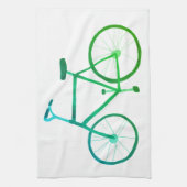 グリーンブルー自転車キッチンタオル キッチンタオル (縦)
