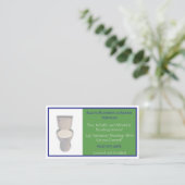 グリーンブルー配管設備サービストイレ 名刺 (スタンド正面)