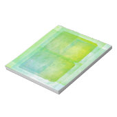 グリーンブルー酸性染料布帛ルック ノートパッド (回転)