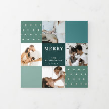 グリーンブルー ティール プラッド 7 枚の写真 楽しいクリスマス