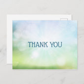 グリーンブルー《写真》ぼけ味 ポストカード (正面/裏面)