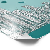 グリーンブルーNYCバレンタイン フォトプリント            (角)