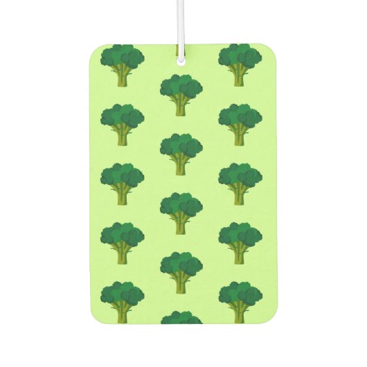 グリーンブロッコリー野菜ヘルシー食べ物ズベジエ カーエアーフレッシュナー (正面)