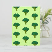 グリーンブロッコリー野菜ヘルシー食べ物ズベジエ サンキューカード (スタンド正面)