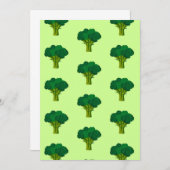 グリーンブロッコリー野菜ヘルシー食べ物ズベジエ サンキューカード (正面/裏面)