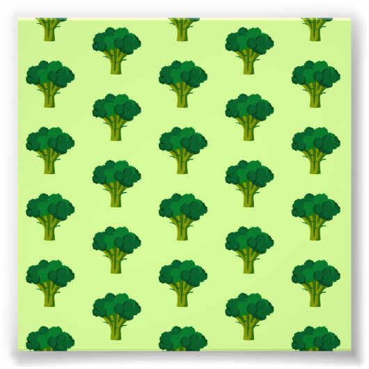 グリーンブロッコリー野菜ヘルシー食べ物ズベジエ フォトプリント            (正面)