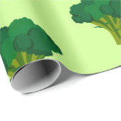 グリーンブロッコリー野菜ヘルシー食べ物ズベジエ ラッピングペーパー (ロールコーナー)