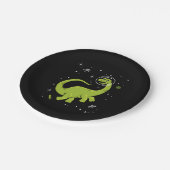 グリーンブロントサウルスディノスイン宇宙 ペーパープレート (アングル)