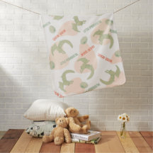 グリーンプテロダクティルベビーおもしろい子供部屋毛布