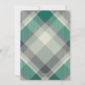 グリーンプモダンライドハッピーホリデーズフォト シーズンカード (裏面)