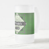 グリーンプライカスタムドすり付きマグ フロストグラスビールジョッキ (正面右)