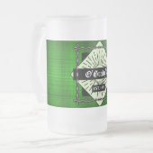 グリーンプライカスタムドすり付きマグ フロストグラスビールジョッキ (正面左)