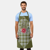 グリーンプライドとクリスマスツリーズエプロン エプロン (着用した状態)