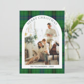 グリーンプライド写真素朴クリスマスタータンチェック シーズンカード (スタンド正面)