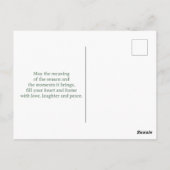 グリーンプライド写真素朴クリスマスポストカード ポストカード (裏面)